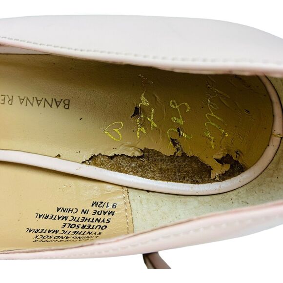 Banana Republic Hello Sole Mate Avila Blush Tassel Heel Pump Pointed Toe 9.5M - Picture 10 of 12